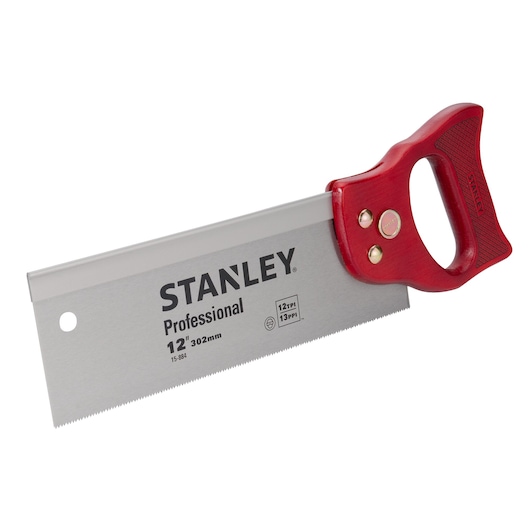 Stanley Wooden Handle Handsaw BACKSAW 302MMX13PT 12 INCH sideview