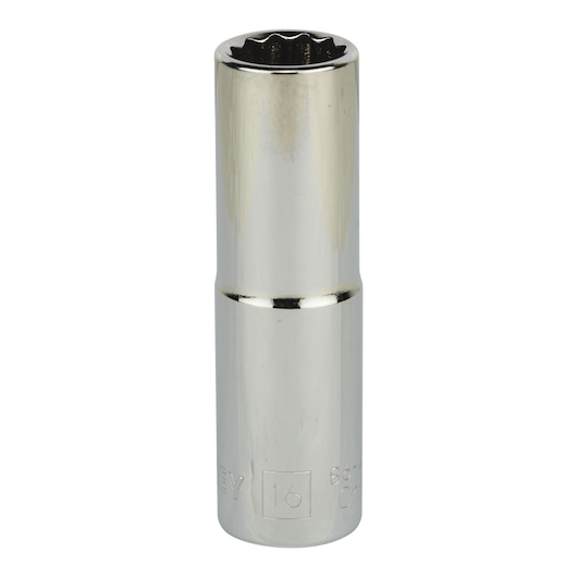 Soquete Estriado Longo Em Milímetros Encaixe 1/2” - 16mm