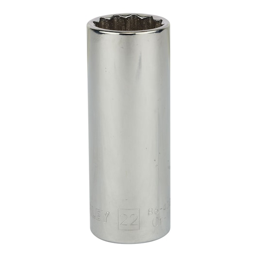 Soquete Estriado Longo Em Milímetros Encaixe 1/2” - 22mm