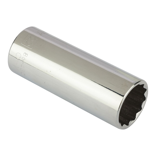 Soquete Estriado Longo Em Milímetros Encaixe 1/2” - 22mm