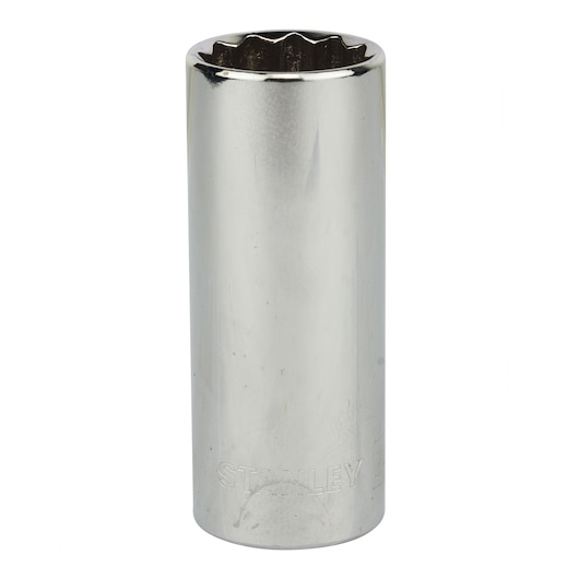 Soquete Estriado Longo Em Milímetros Encaixe 1/2” - 24mm