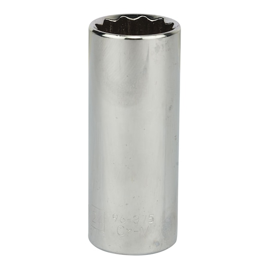 Soquete Estriado Longo Em Milímetros Encaixe 1/2” - 24mm