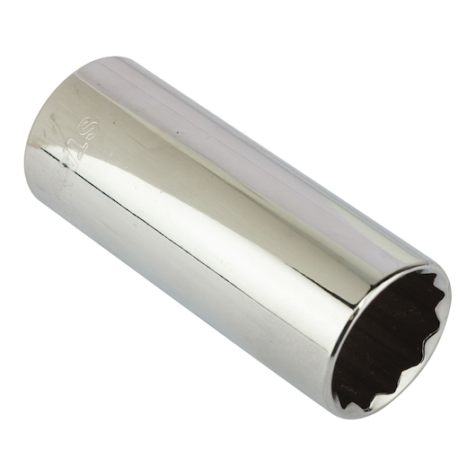 Soquete Estriado Longo Em Milímetros Encaixe 1/2” - 24mm