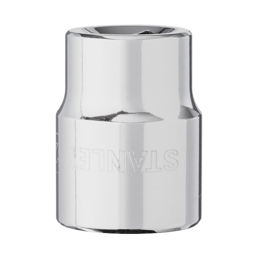 DRIVE SOCKET 1/2" 22mm STANLEY  white background FRONT