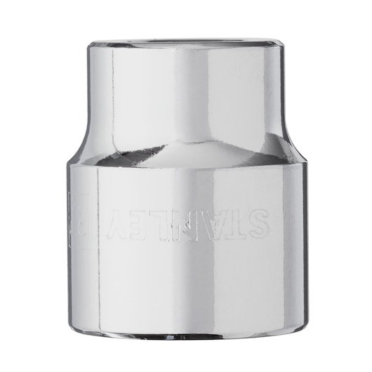 DRIVE SOCKET 1/2" 27mm STANLEY  white background FRONT