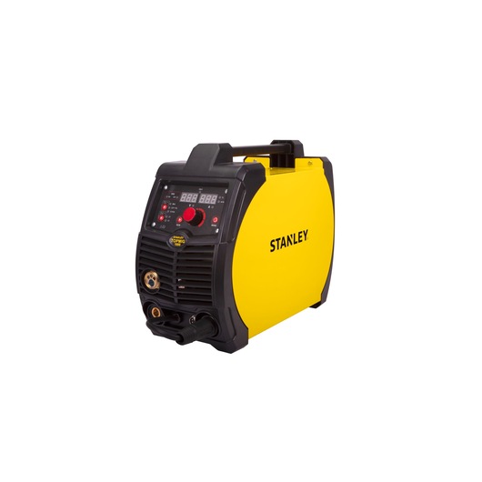 INVERTER WELDING MACHINE TOP MIG 1800, model 59040, STANLEY, white blackgorund, 3/4 of view, 