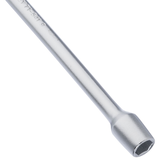 STANLEY 71-541 hex socket wrench close-up, silver finish, product photography on white background.