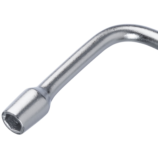 STANLEY 71-541 L-shaped chrome socket wrench, angled view on white background.