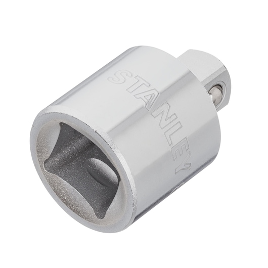 DRIVE ADAPTER 3/4" 1/2" STANLEY  white background ANGLE