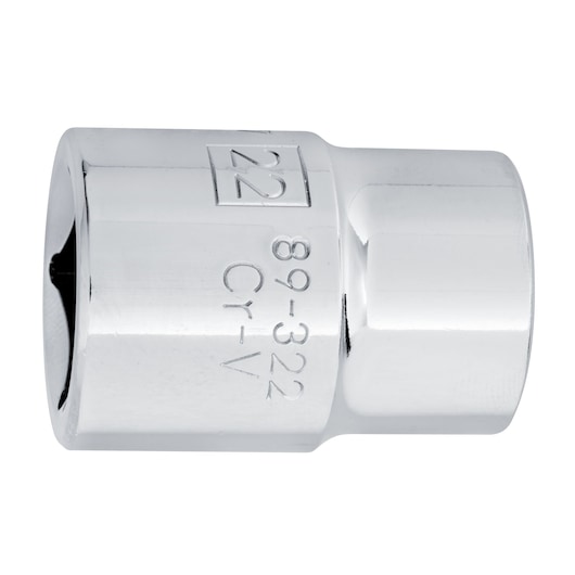INDIVUDUAL SOCKET ON WHITE BACKGROUND HORIZONTAL VIEW
