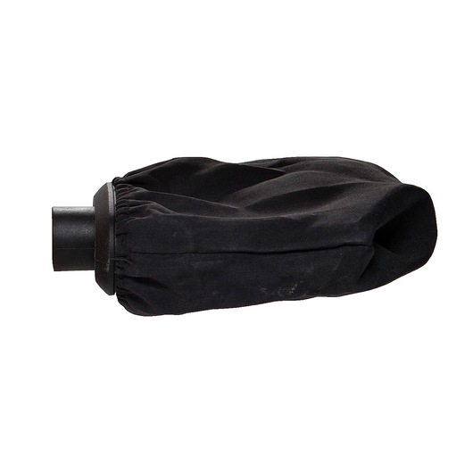 STANLEY SSS310 black dust collection bag side view on white background, photography accessory.