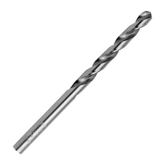 DRILL BIT ON WHITE BACKGROUND SIDE VIEW