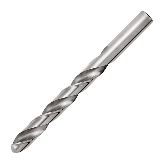 DRILL BIT ON WHITE BACKGROUND SIDE VIEW