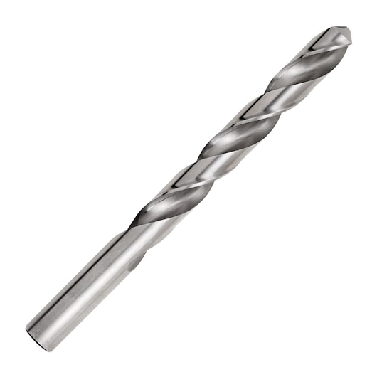 DRILL BIT ON WHITE BACKGROUND HORIZONTAL VIEW
