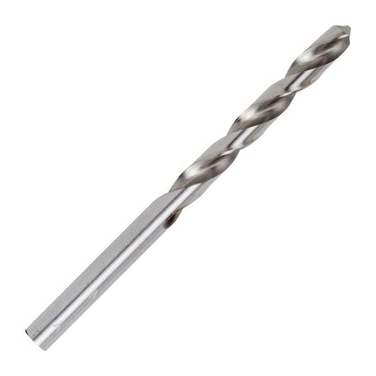 DRILL BIT ON WHITE BACKGROUND SIDE VIEW