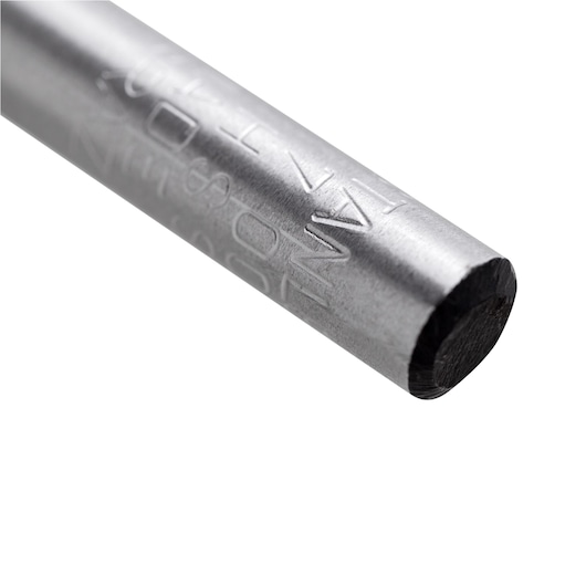 STANLEY STA50070C photography of a silver hexagonal metal rod with engraved branding, close-up angle.