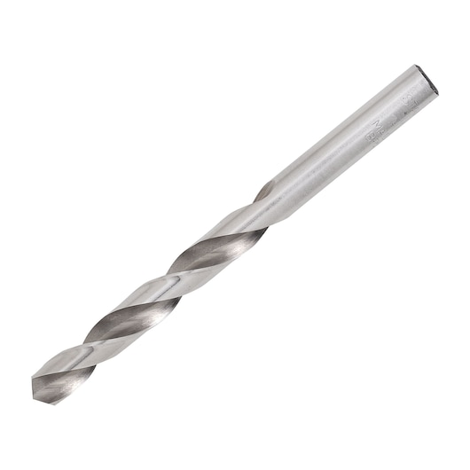 DRILL BIT ON WHITE BACKGROUND SIDE VIEW