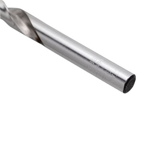 STANLEY STA50095B silver metal drill bit, close-up view on white background.