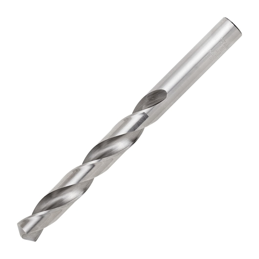 DRILL BIT ON WHITE BACKGROUND SIDE VIEW