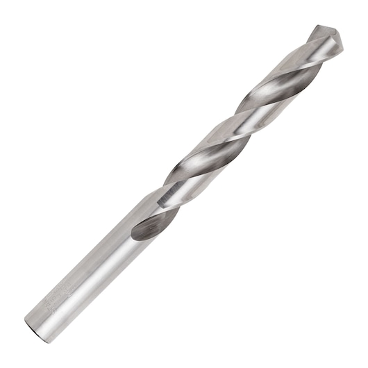 DRILL BIT ON WHITE BACKGROUND HORIZONTAL VIEW