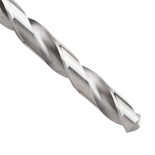 STANLEY STA50150T silver metal drill bit, close-up angle, product photography.