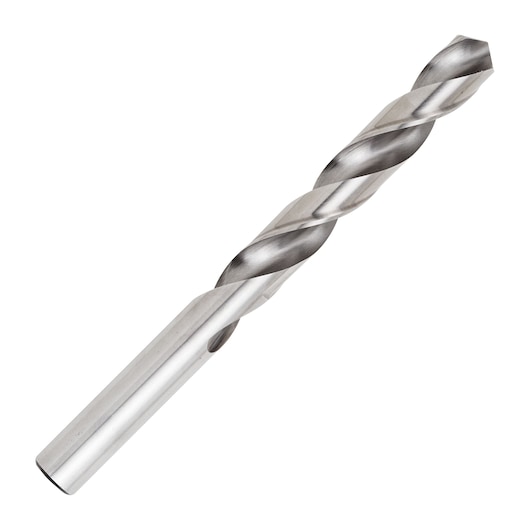 DRILL BIT ON WHITE BACKGROUND HORIZONTAL VIEW