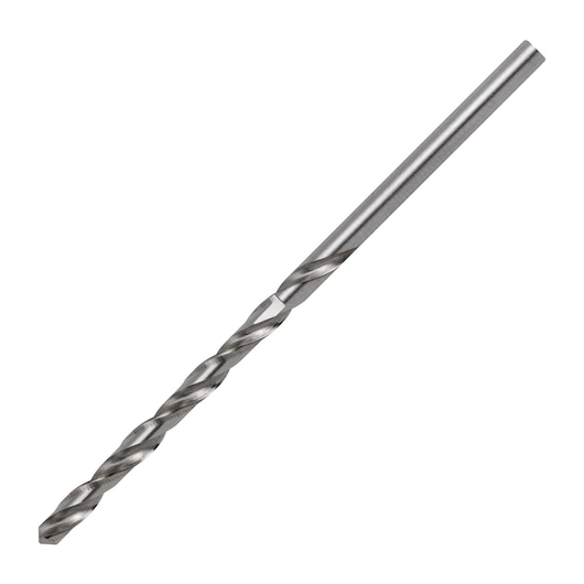 DRILL BIT ON WHITE BACKGROUND SIDE VIEW