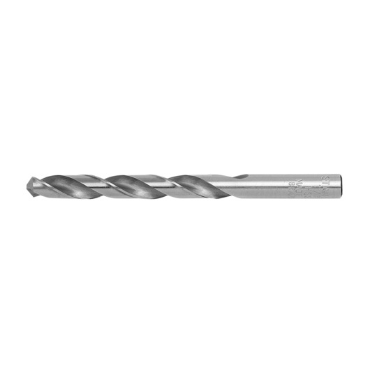 DRILL BIT ON WHITE BACKGROUND HORIZONTAL VIEW