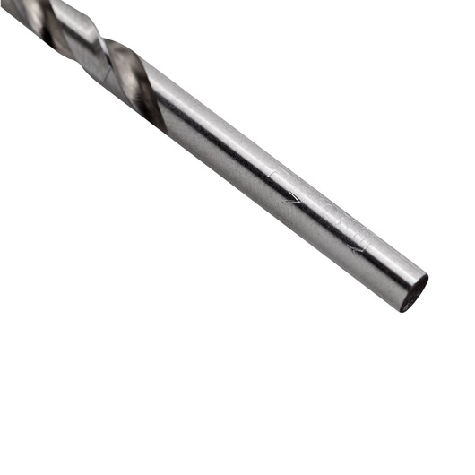 STANLEY STA51164B metal drill bit, close-up side angle, silver finish, visible spiral flutes.