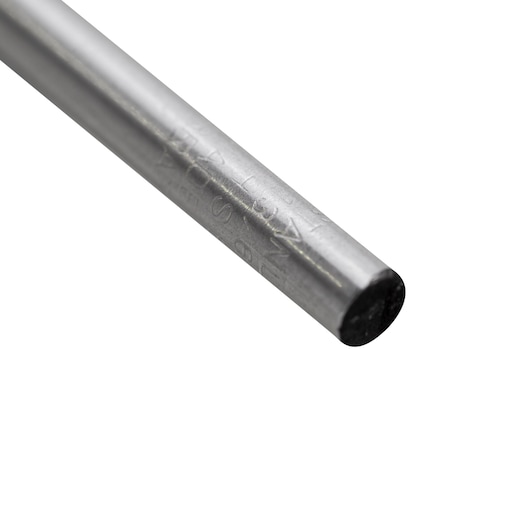 STANLEY STA51364B round steel punch tool, side angle on white background.