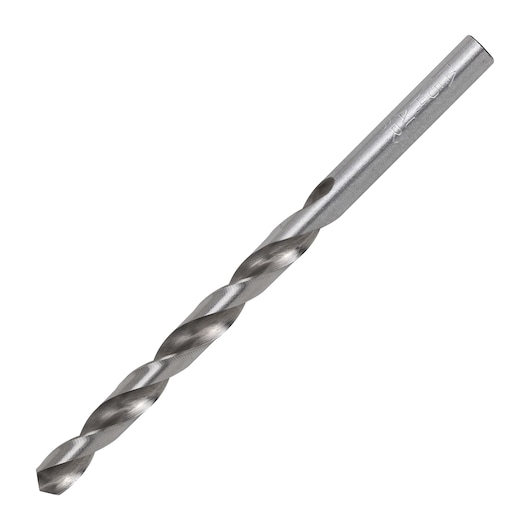 DRILL BIT ON WHITE BACKGROUND SIDE VIEW