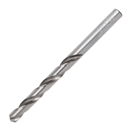 DRILL BIT ON WHITE BACKGROUND SIDE VIEW