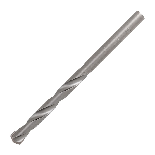 DRILL BIT ON WHITE BACKGROUND SIDE VIEW