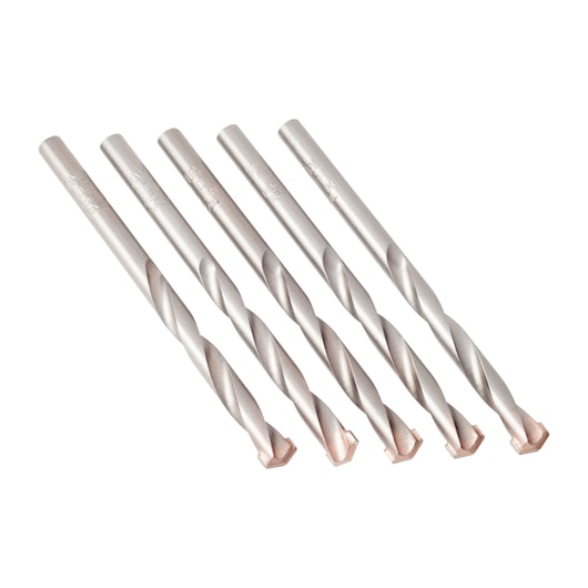 DRILL BIT ON WHITE BACKGROUND SIDE VIEW