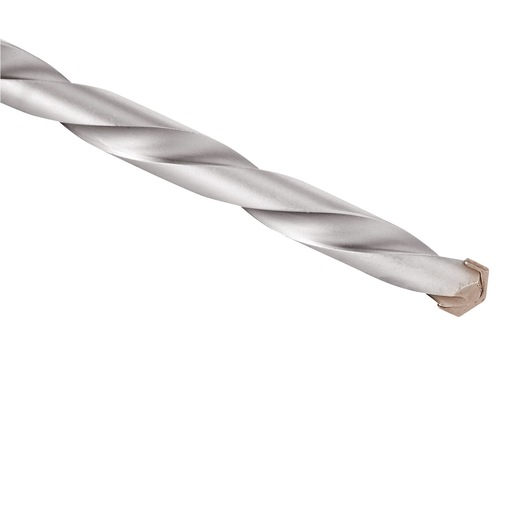 STANLEY STA56160C masonry drill bit, close-up angle showing spiral flute and carbide tip on white background.