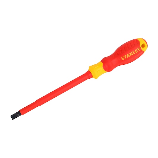 SCREWDRIVER ON WHITE BACKGROUND SIDE VIEW