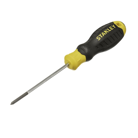 SCREWDRIVER ON WHITE BACKGROUND SIDE VIEW 