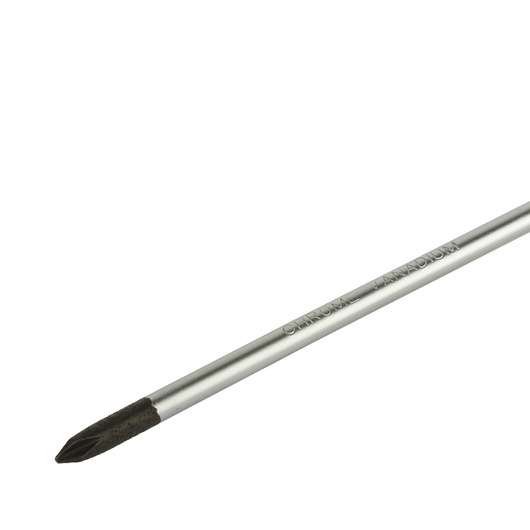 STANLEY STMT60806-840 silver and black Phillips screwdriver photography, angled on white background