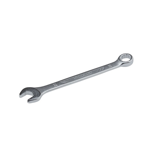 STANLEY STMT72817-8 combination wrench, silver, angled view on white background.