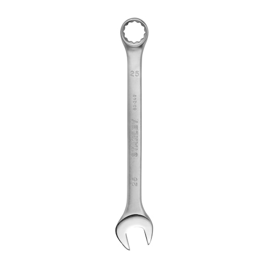 Stanley STMT80240-8 double-ended wrench, silver, photo on white background