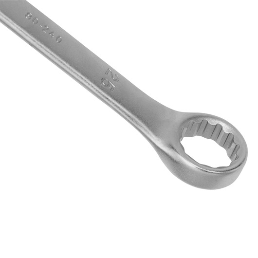 STANLEY STMT80240-8 combination wrench, silver, close-up on white background