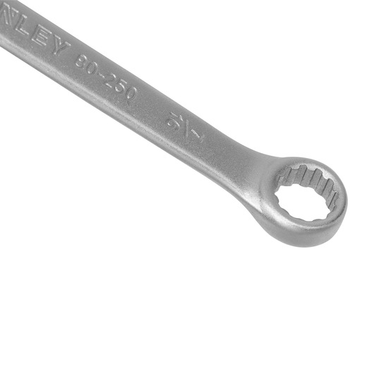 STANLEY STMT80250-840 box-end wrench, silver finish, angled product view on white background.