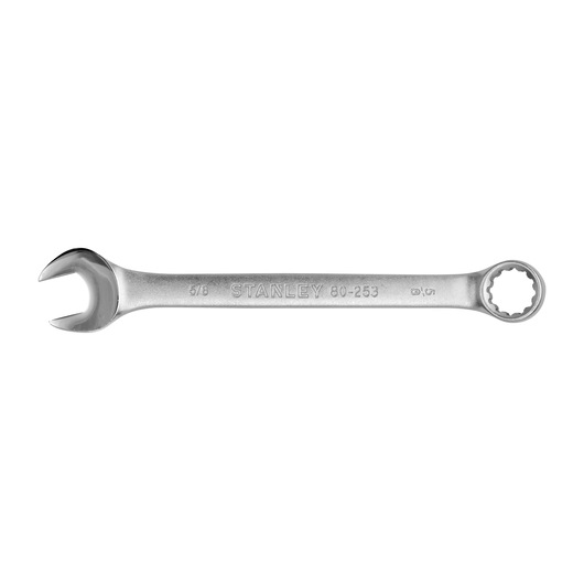 INDIVIDUAL COMBINATION WRENCH ON WHITE BACKGROUND HORIZONTAL VIEW
