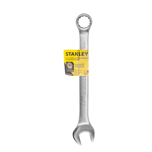 STANLEY STMT80253-840 combination wrench, silver finish, product front on white background.