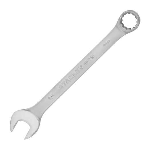 INDIVIDUAL COMBINATION WRENCH ON WHITE BACKGROUND FRONT LATERAL VIEW