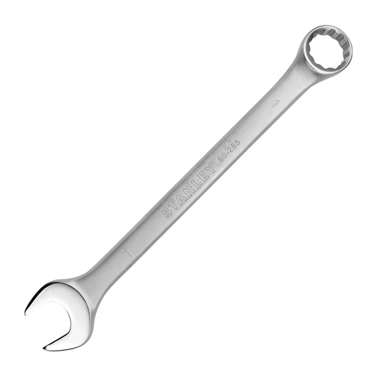 INDIVIDUAL COMBINATION WRENCH ON WHITE BACKGROUND FRONT LATERAL VIEW