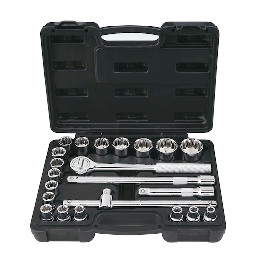 Jogo De Soquetes De 1/2" 22 Peças 8 A 32mm