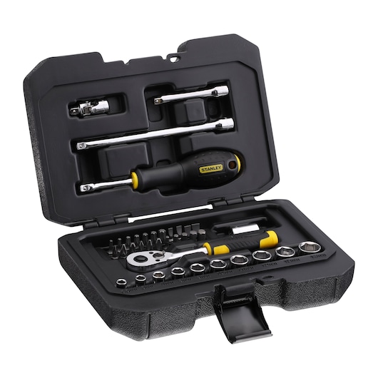 MECHANIC HAND TOOLS SET STANLEY  WHITE BACKGROUND SHOT 
