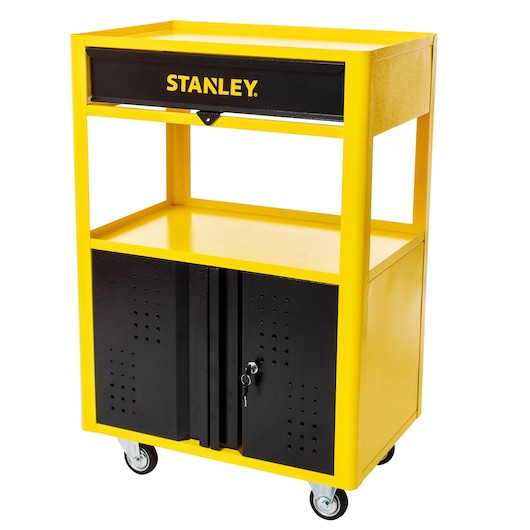 Workshop utilitary cart STANLEY white background ANGLE