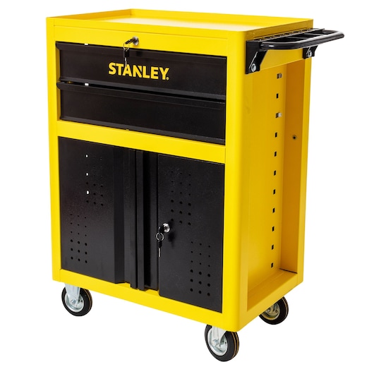 Metal roller cabinet (2 Drawers) STANLEY white background ANGLE
